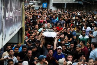 Begräbnis des Terroristen Taysir al-Jabari in Gaza